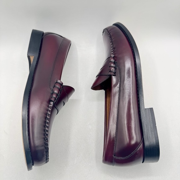 J. Crew Loafers Men\'s Size 10.5 Wine Leather Burgundy main image 16